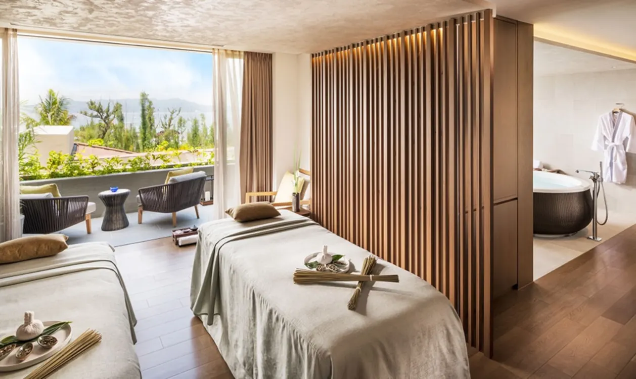 Spa treatment room at Halekulani Okinawa